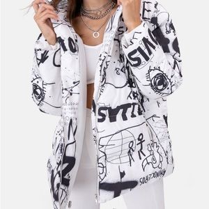 Graffiti Puffer Jacket / Coat